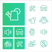 Iconentwicklung Grafikdesign Illustration